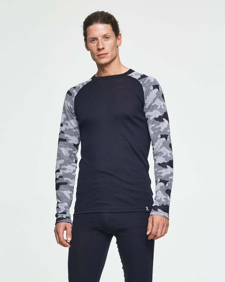 Bula Camo Merino Wool Crew Dgrey Bula