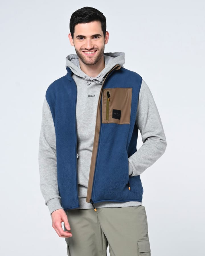 Bula Men's Basecamp Fleece Vest Denim Bula