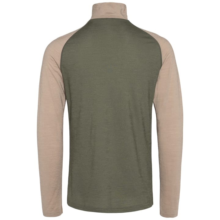 Bula Men's Retro Merino Wool Halfzip Sweater Dolive Bula