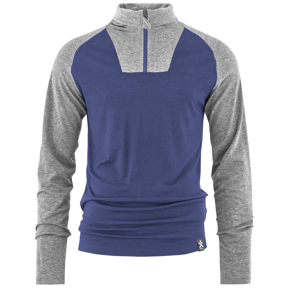 Men's Retro Merino Wool Halfzip Sweater