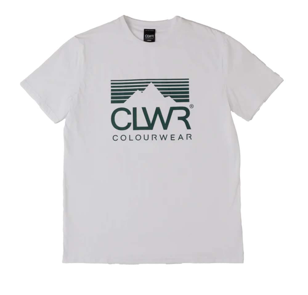 ColourWear Men's Core Mountain Tee Bright White