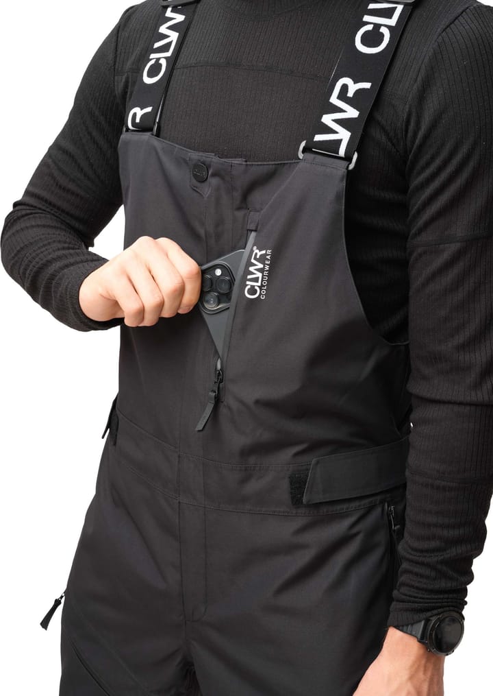 ColourWear Men's Slash Bib Pants Black ColourWear ColourWear Men's Slash Bib Pants Black ColourWear