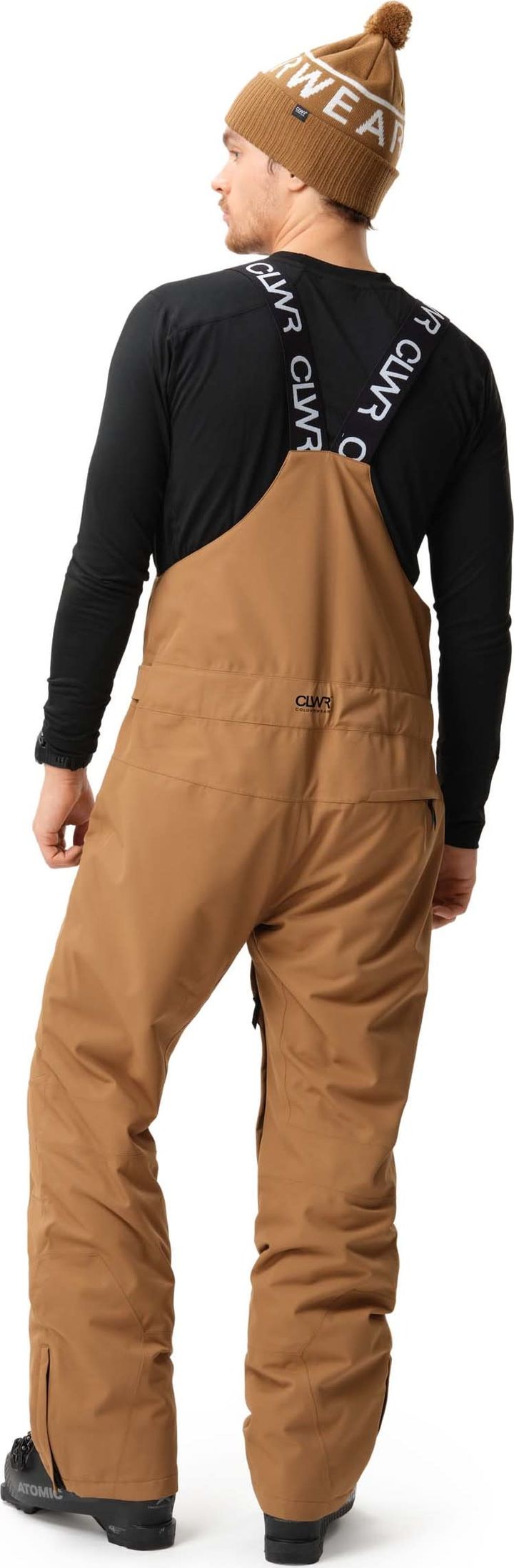 ColourWear Men's Slash Bib Pants Workwear Brown ColourWear