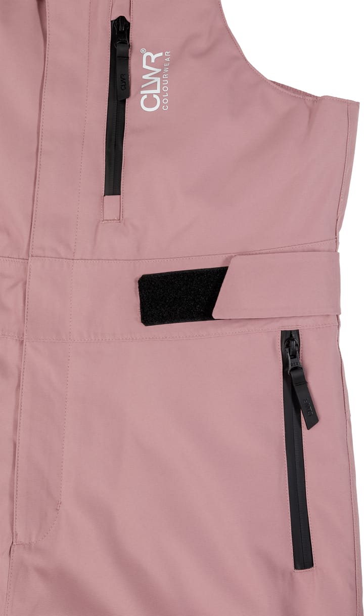 ColourWear Women's Slash Bib Pants Dark Rose ColourWear