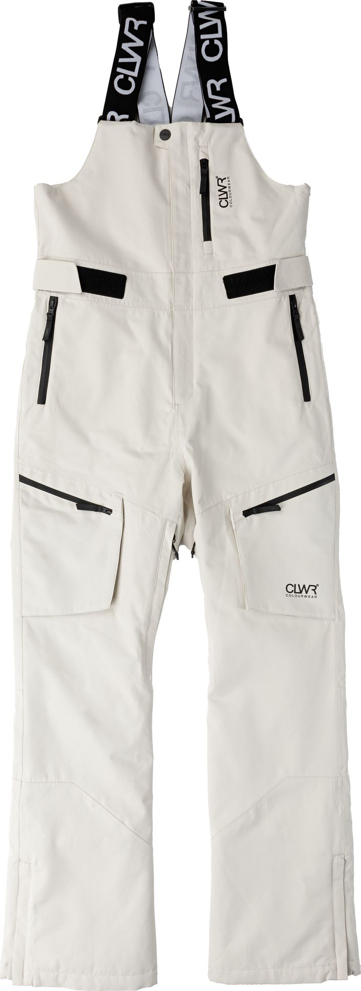 ColourWear Women's Slash Bib Pants Off-White ColourWear