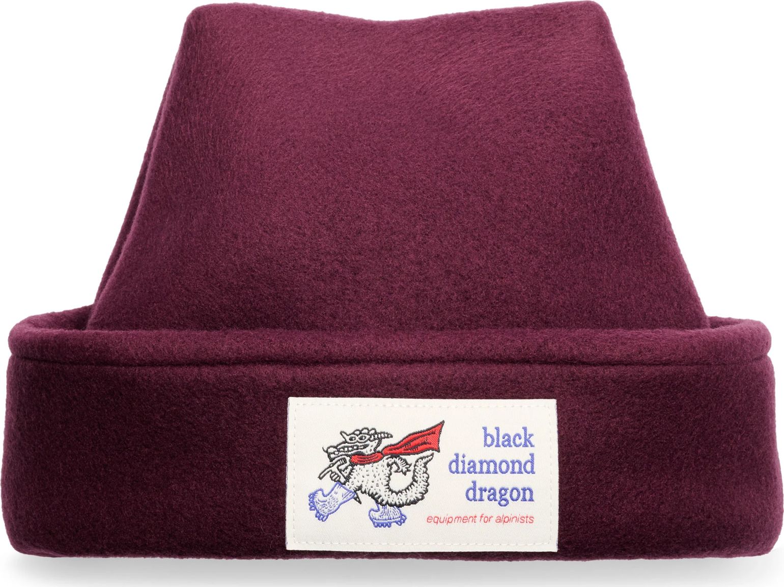 Black Diamond Pointed Fleece Beanie Fig