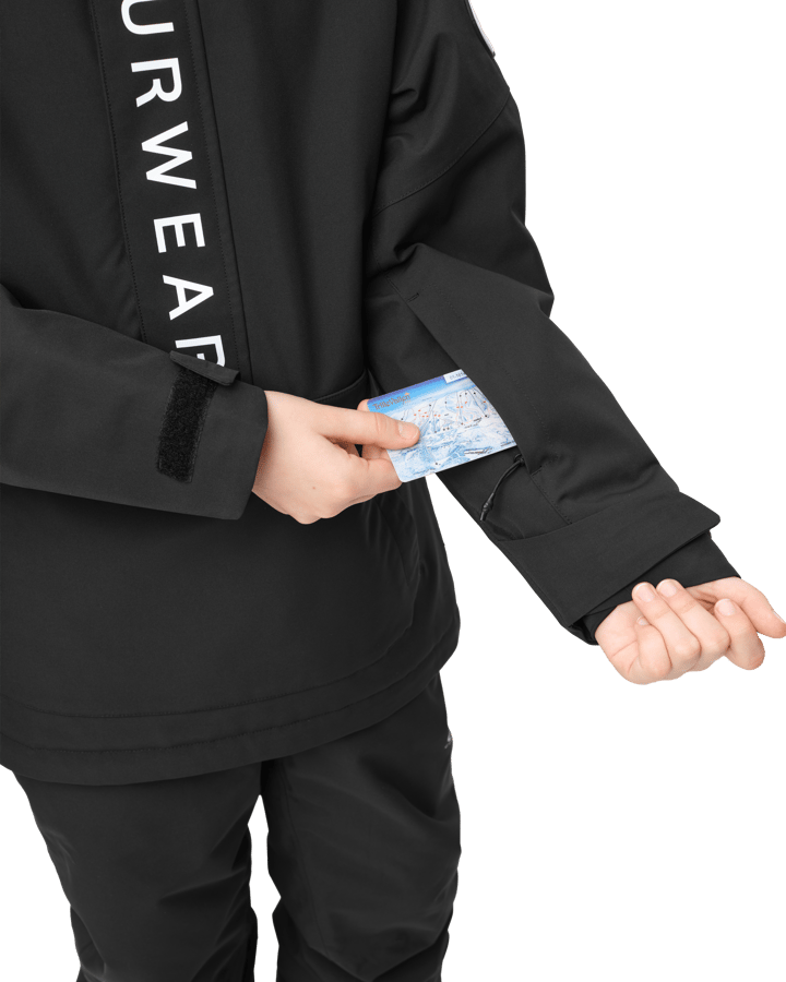 ColourWear Juniors' Signature Anorak Black ColourWear ColourWear Juniors' Signature Anorak Black ColourWear