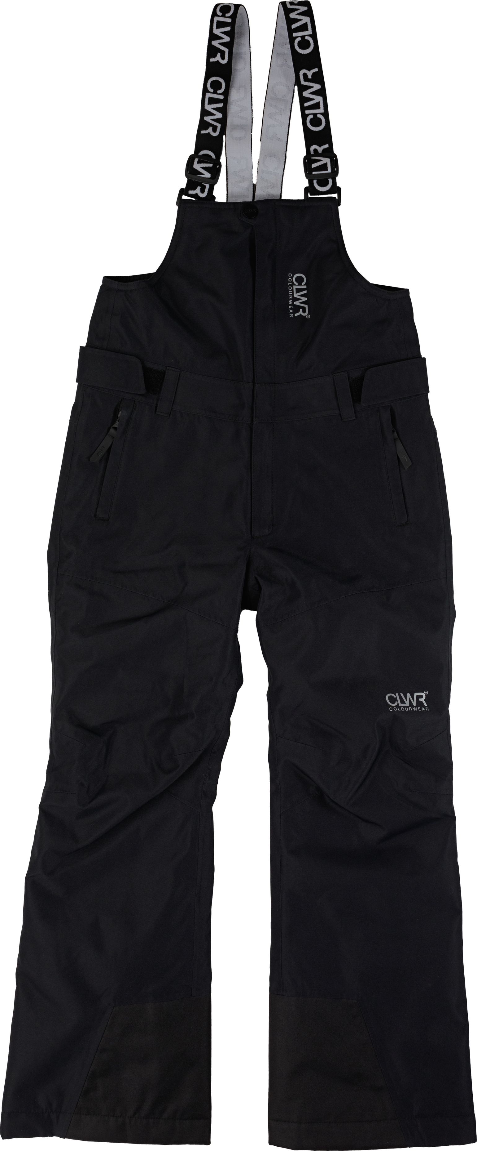 ColourWear Juniors' Slash Bib Pants Black