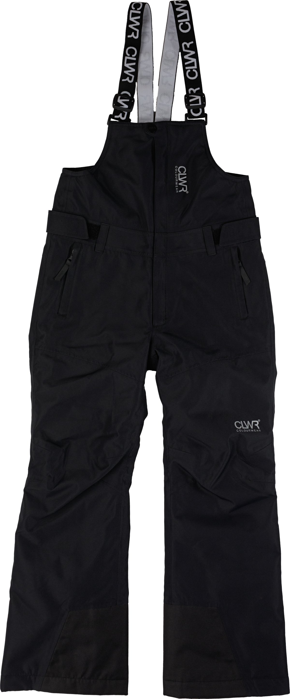 ColourWear Juniors' Slash Bib Pants Black