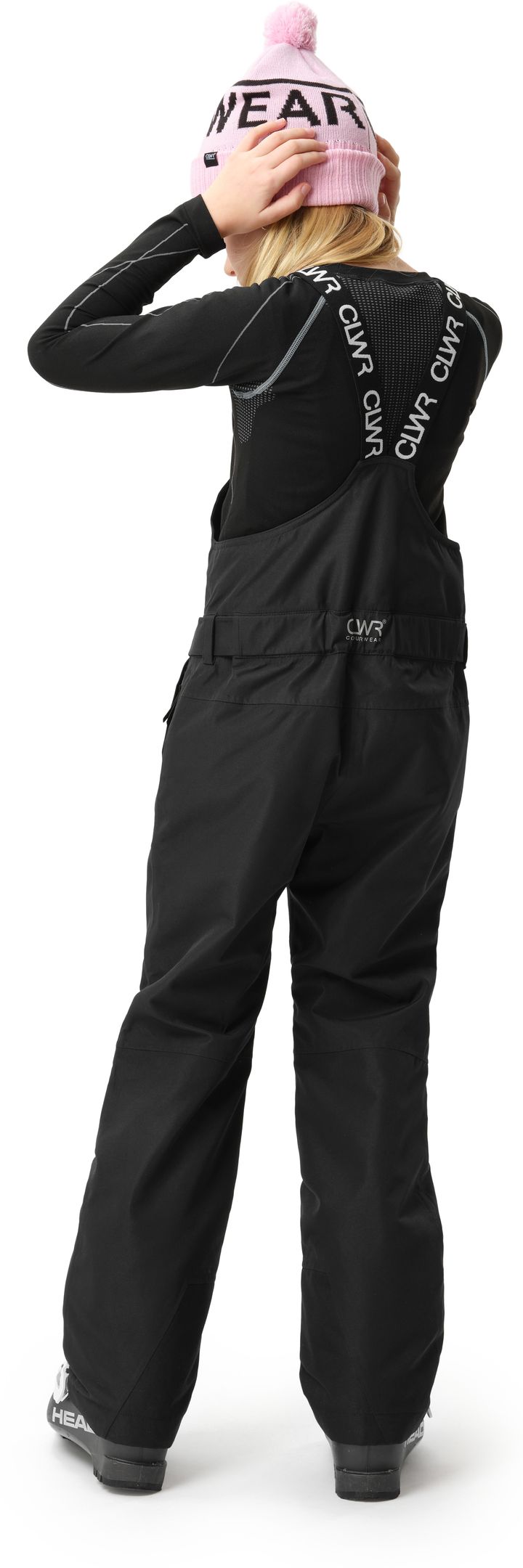 ColourWear Juniors' Slash Bib Pants Black ColourWear