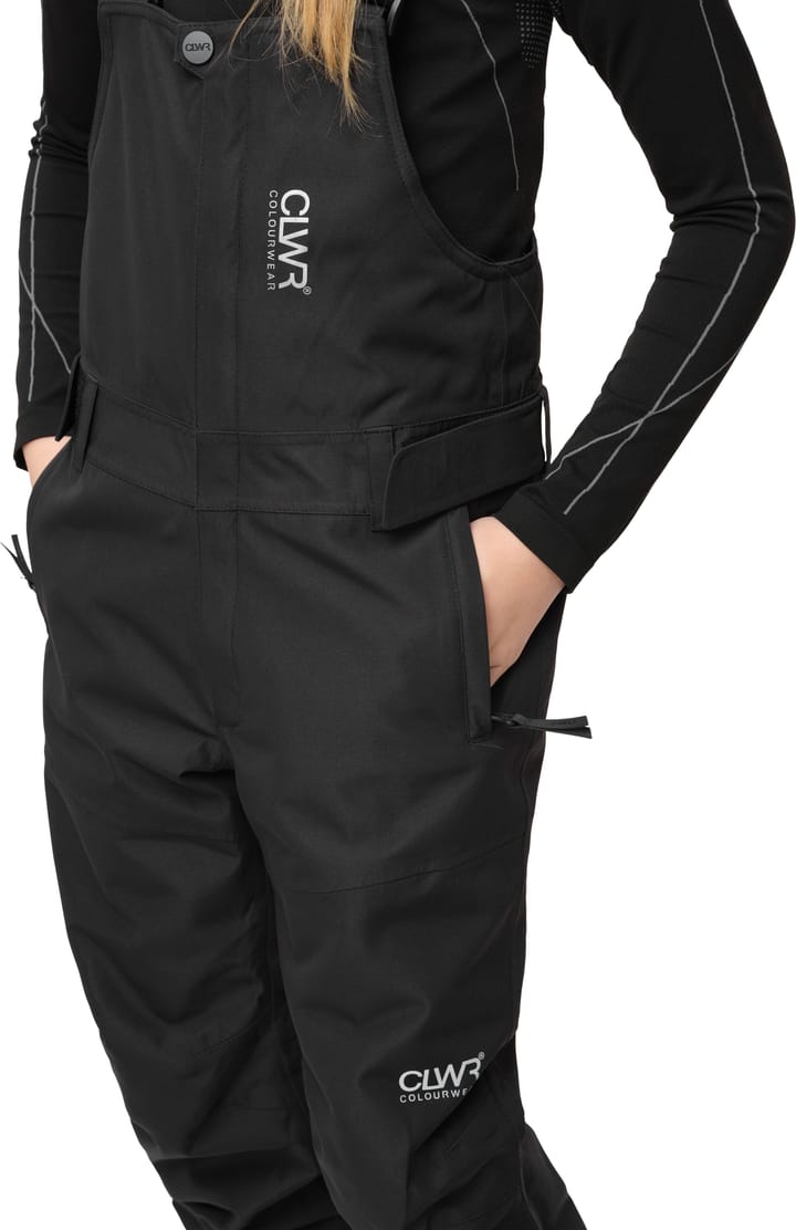 ColourWear Juniors' Slash Bib Pants Black ColourWear