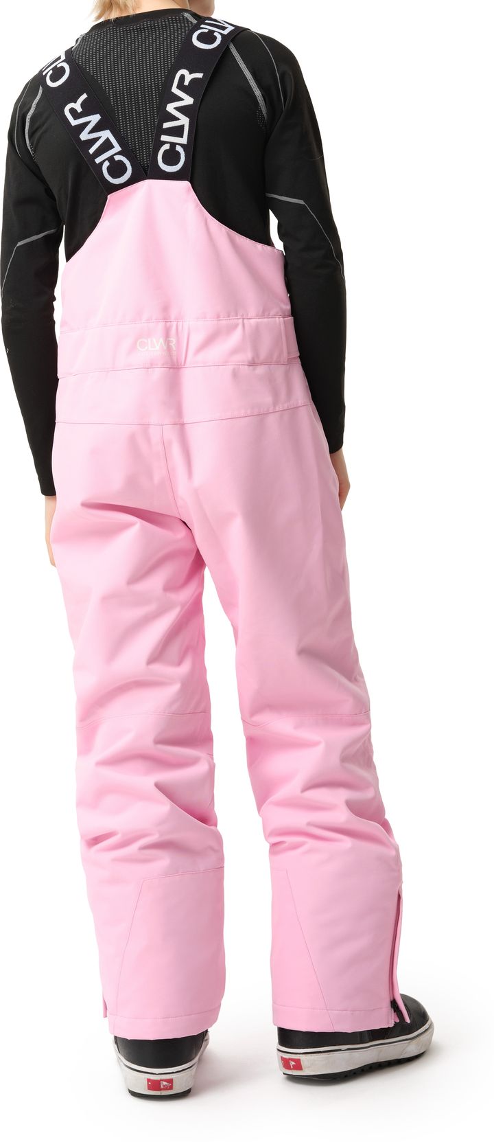 ColourWear Juniors' Slash Bib Pants Light Pink ColourWear
