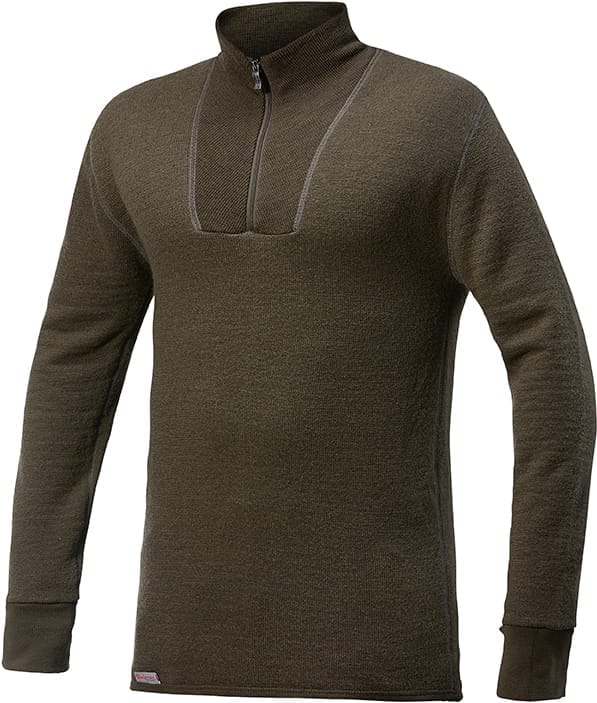 Woolpower Zip Turtleneck 200gr Pine Green Woolpower