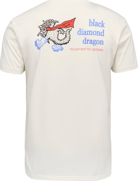 Black Diamond Men's BD Dragon Short Sleeve Tee Off White Black Diamond Black Diamond Men's BD Dragon Short Sleeve Tee Off White Black Diamond