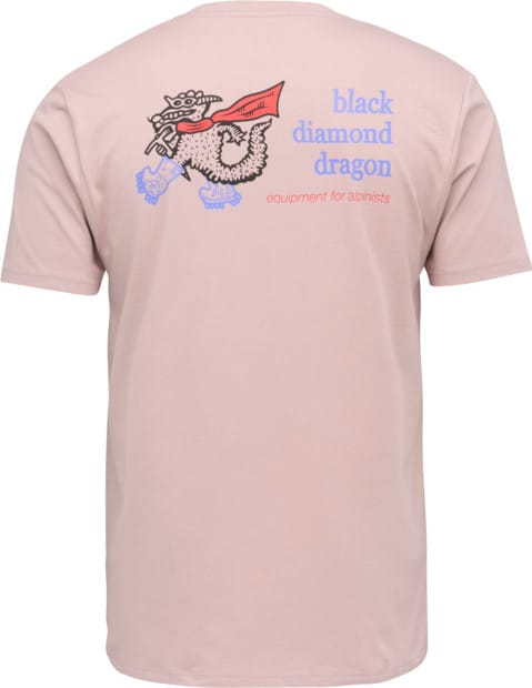 Black Diamond Men's BD Dragon Short Sleeve Tee Pale Mauve Black Diamond Black Diamond Men's BD Dragon Short Sleeve Tee Pale Mauve Black Diamond