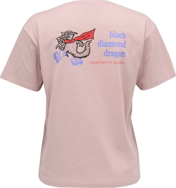 Black Diamond Women's BD Dragon Short Sleeve Tee Pale Mauve Black Diamond