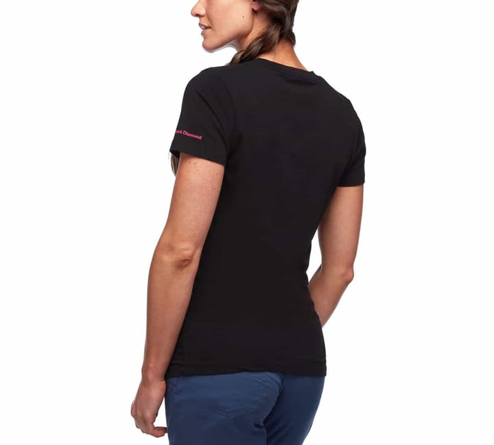 Black Diamond W SS SPACESHOT TEE Black/White Black Diamond