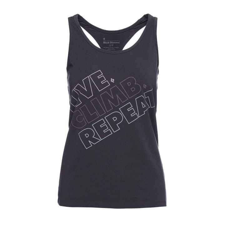 Black Diamond W Live.Climb.Repeat. Tank Carbon Black Diamond Black Diamond W Live.Climb.Repeat. Tank Carbon Black Diamond