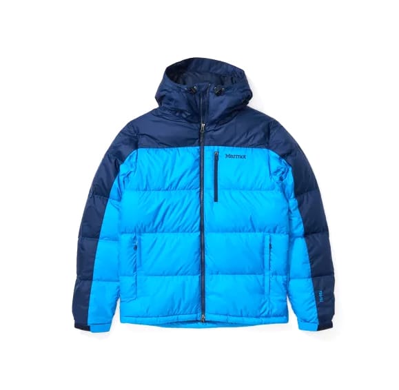 Marmot Men's Guides Down Hoody Ivory/Strato Blue Marmot