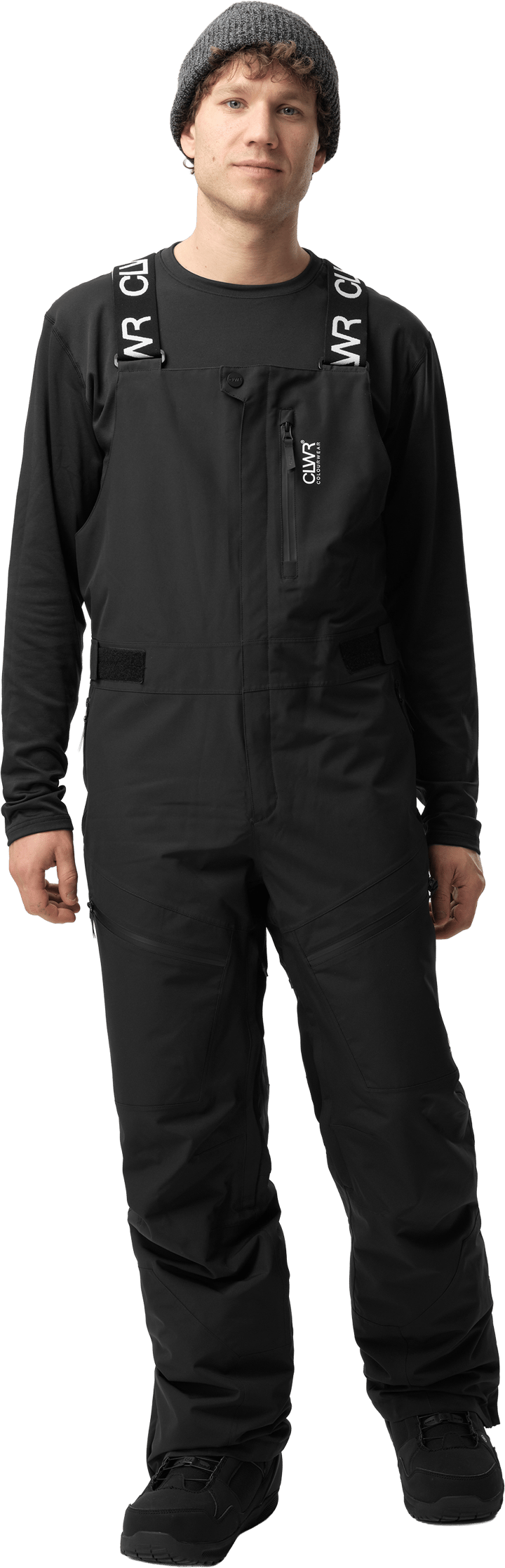 ColourWear Men´s Polar Bib Pants Black ColourWear