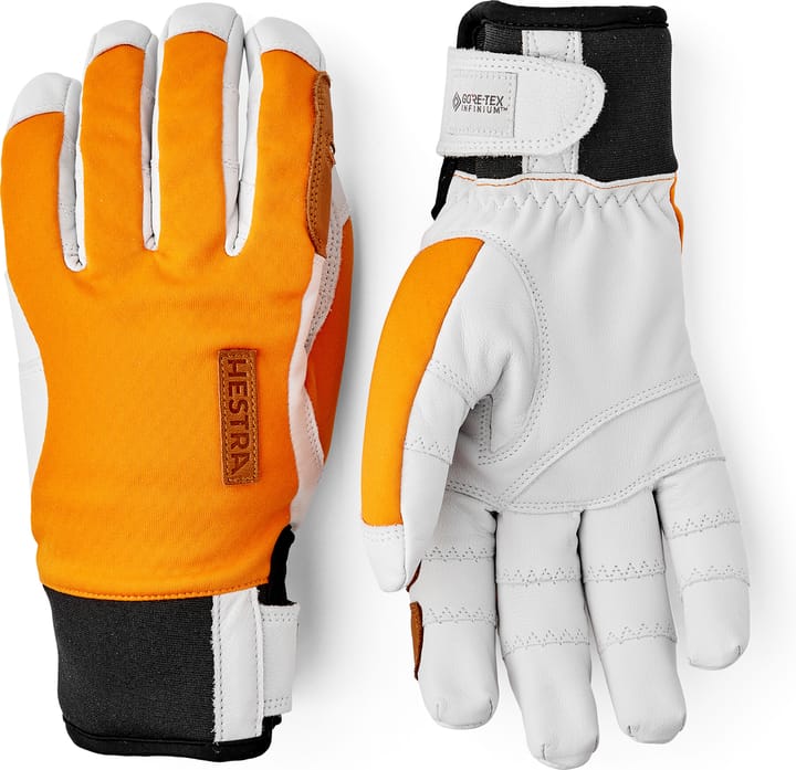 Hestra Ergo Grip Active Wool Terry - 5 Finger Orange/Off White Hestra