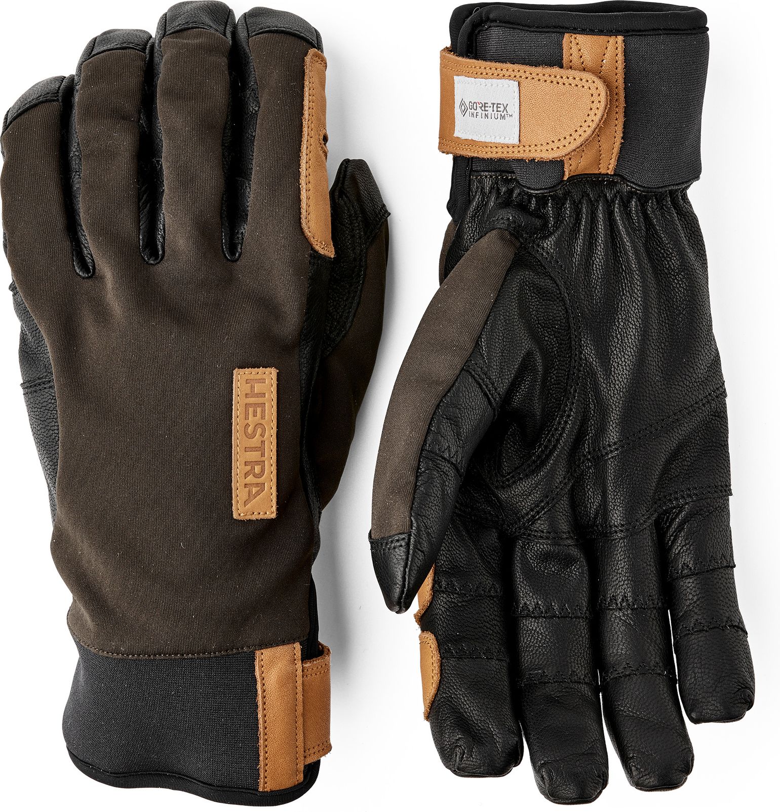 Hestra Ergo Grip Active Wool Terry - 5 Finger Dark Forest/Black