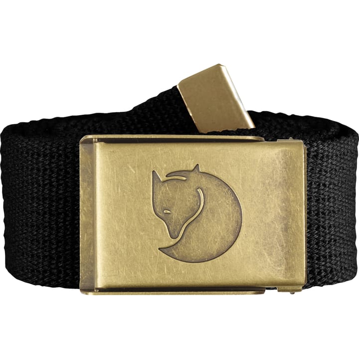 Fjällräven Canvas Brass Belt 4 cm Black Fjällräven Fjällräven Canvas Brass Belt 4 cm Black Fjällräven