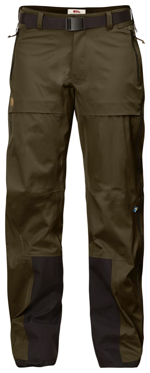 Fjällräven Women's Keb Eco-Shell Trousers Dark Olive Fjällräven Fjällräven Women's Keb Eco-Shell Trousers Dark Olive Fjällräven