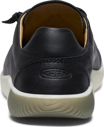 Keen Men's KNX Leather Sneaker Black/Star White Keen
