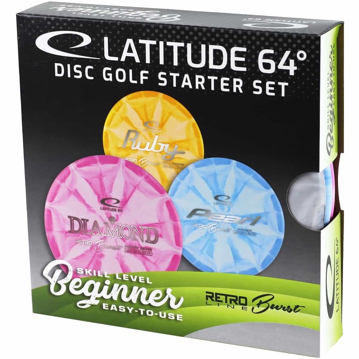 Latitude 64° Retro Burst Beginner Disc Golf Starter Set Latitude 64