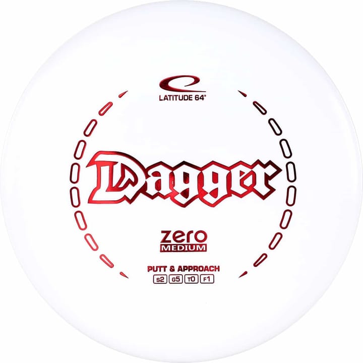 Latitude 64° Zero Medium Putter Dagger, 173g+ White Latitude 64