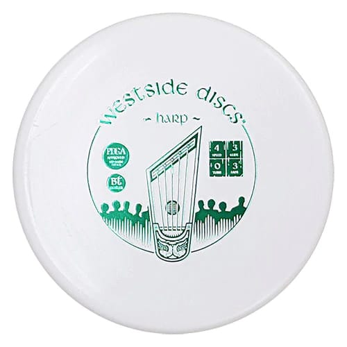 Westside Discs Bt Medium Putter Harp, 173+ White Westside Discs