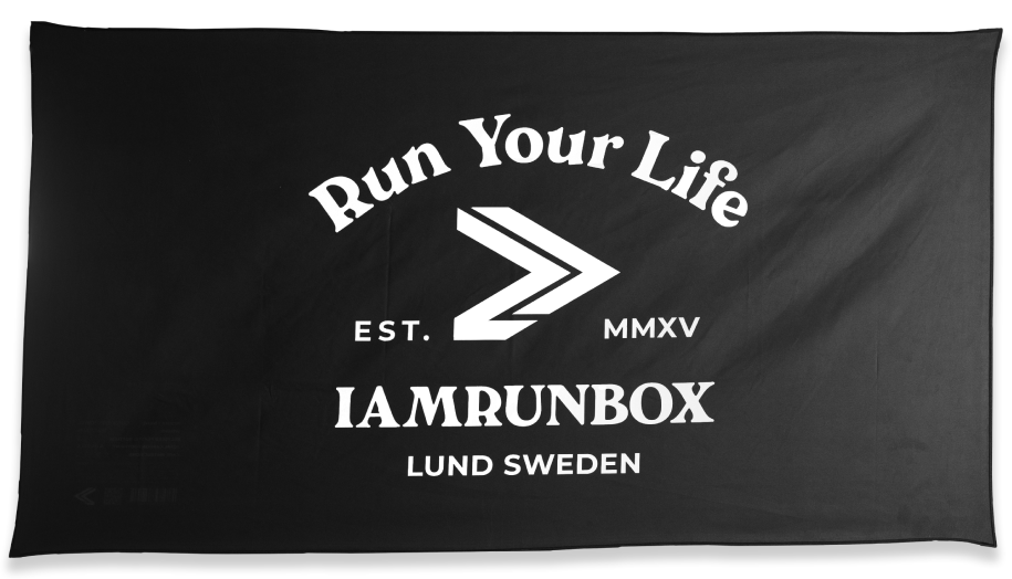 IAMRUNBOX Quick Dry Microfiber Towel Black