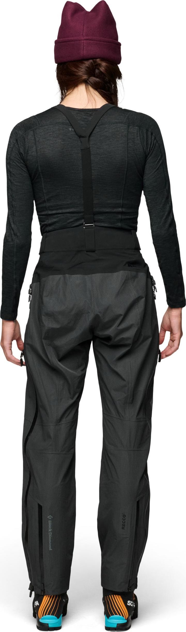 Black Diamond Women's Mission Apine Shell Pants Black Black Diamond