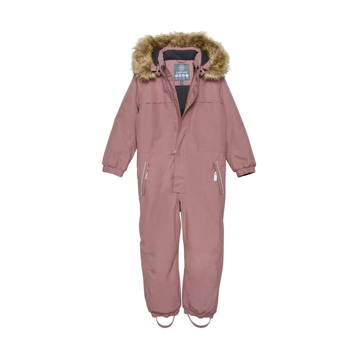 Color Kids Coverall W. Fake Fur Burlwood Color Kids Color Kids Coverall W. Fake Fur Burlwood Color Kids