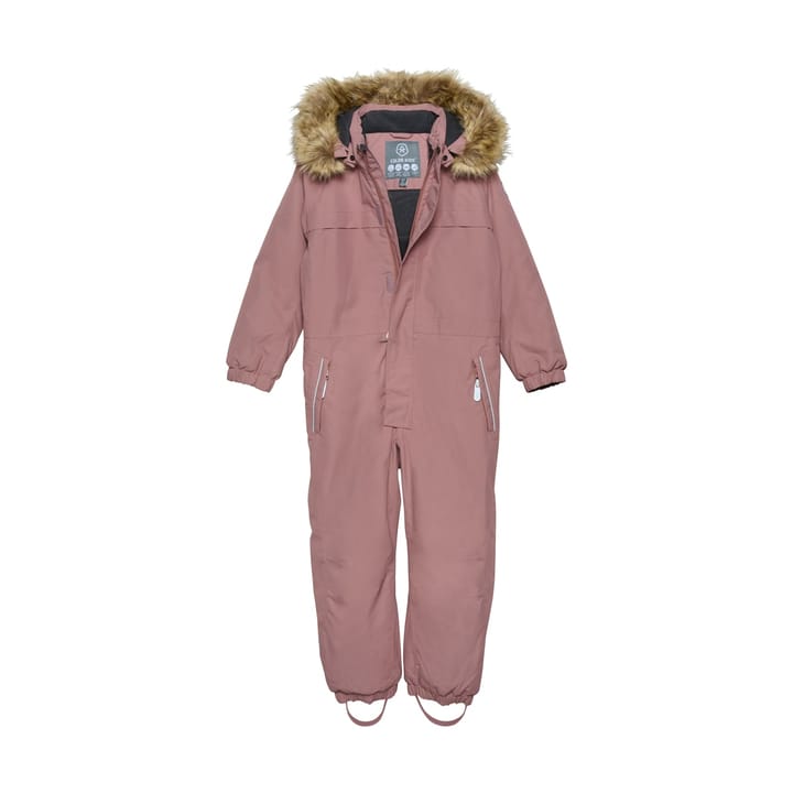 Color Kids Coverall W. Fake Fur Burlwood Color Kids