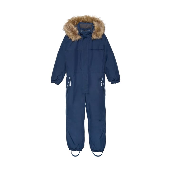 Color Kids Coverall W. Fake Fur Total Eclipse