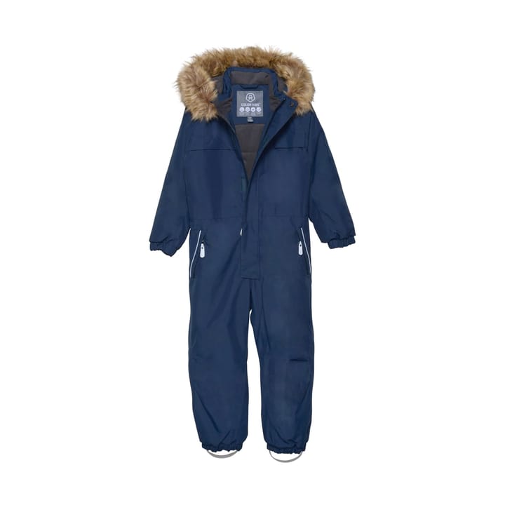 Color Kids Coverall W. Fake Fur Total Eclipse Color Kids