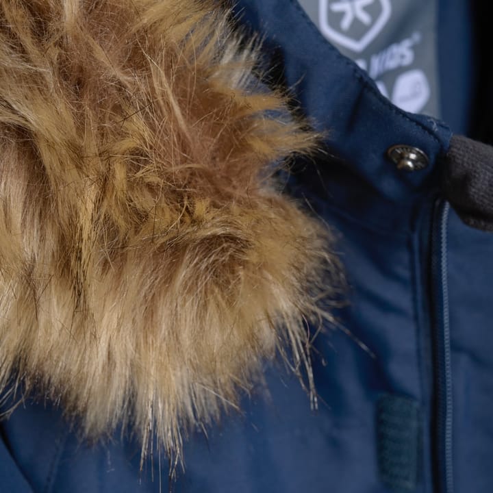 Color Kids Coverall W. Fake Fur Total Eclipse Color Kids Color Kids Coverall W. Fake Fur Total Eclipse Color Kids