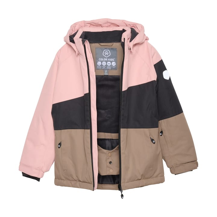 Color Kids Ski Jacket - Colorblock Misty Rose Color Kids