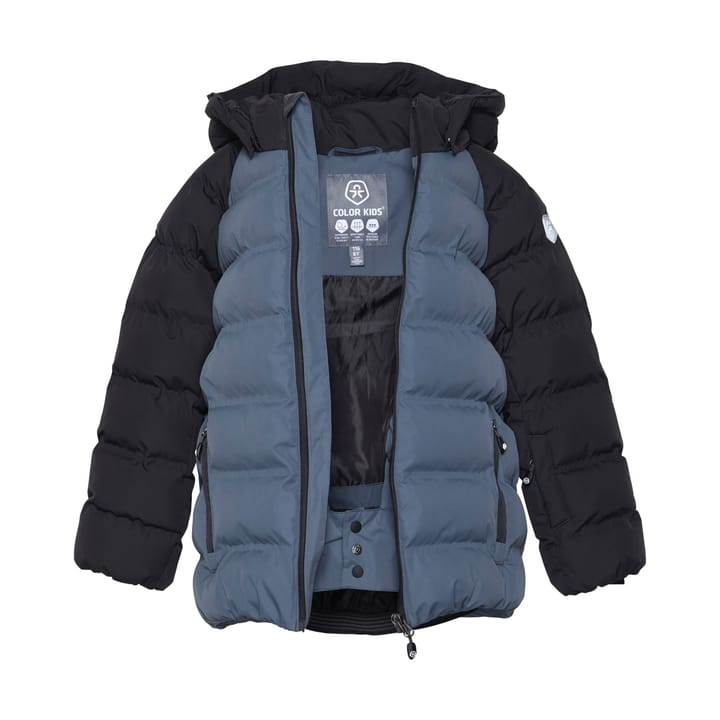 Color Kids Ski Jacket - Quilt -Contrast Turbulence Color Kids Color Kids Ski Jacket - Quilt -Contrast Turbulence Color Kids