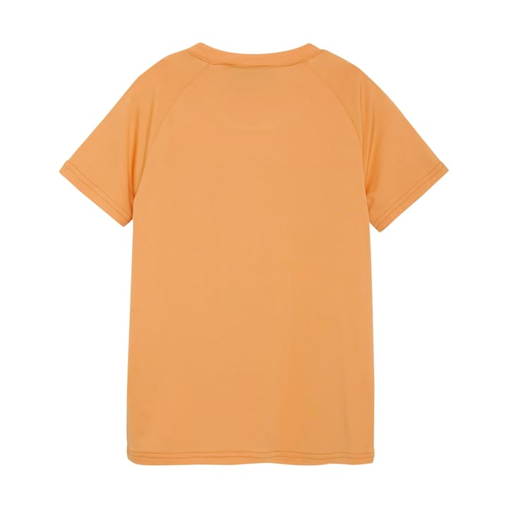 Color Kids T-Shirt W. Print - S/S, Boy Tangerine Color Kids
