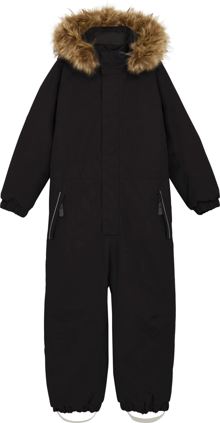 Color Kids Juniors' Coverall With Fake Fur Black Color Kids