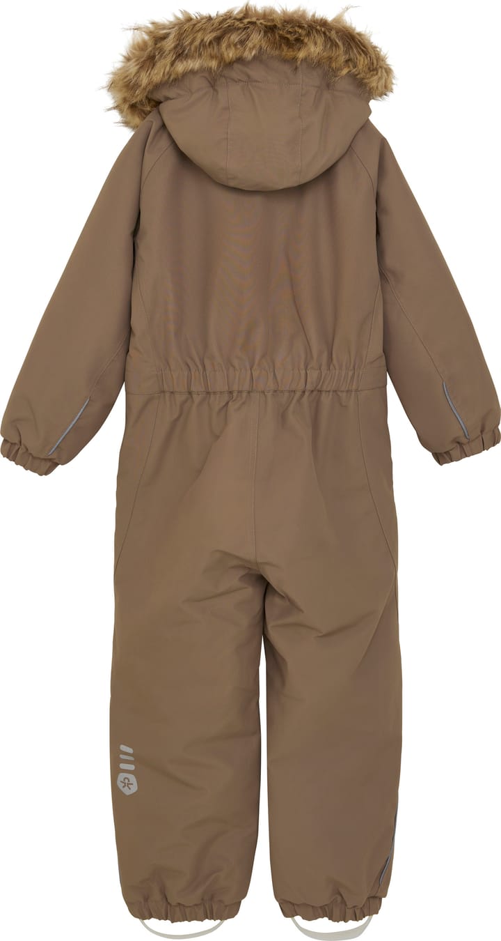 Color Kids Kids' Coverall With Fake Fur Fossil Color Kids