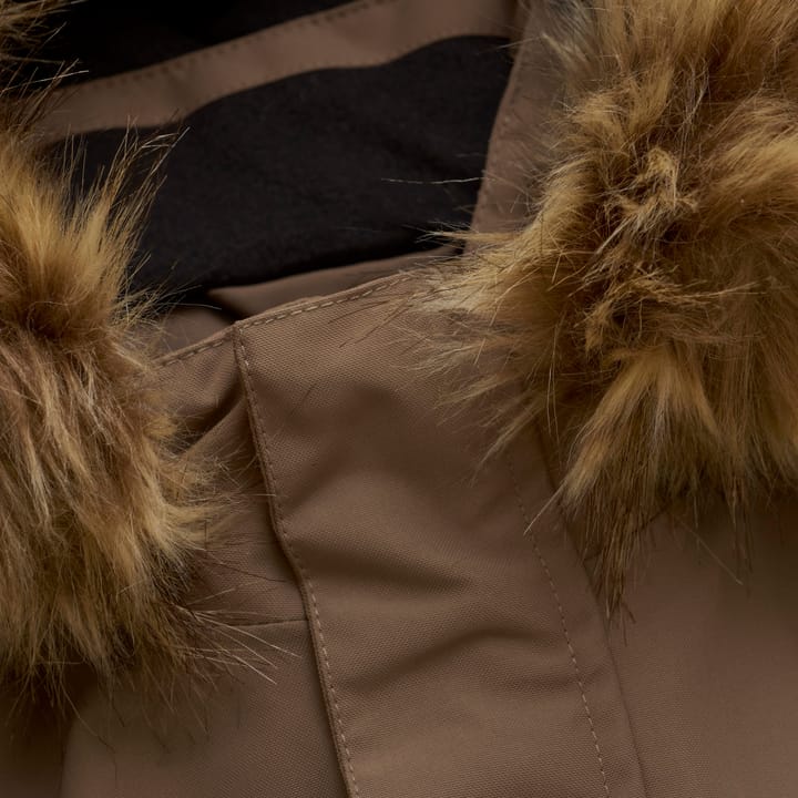 Color Kids Kids' Coverall With Fake Fur Fossil Color Kids