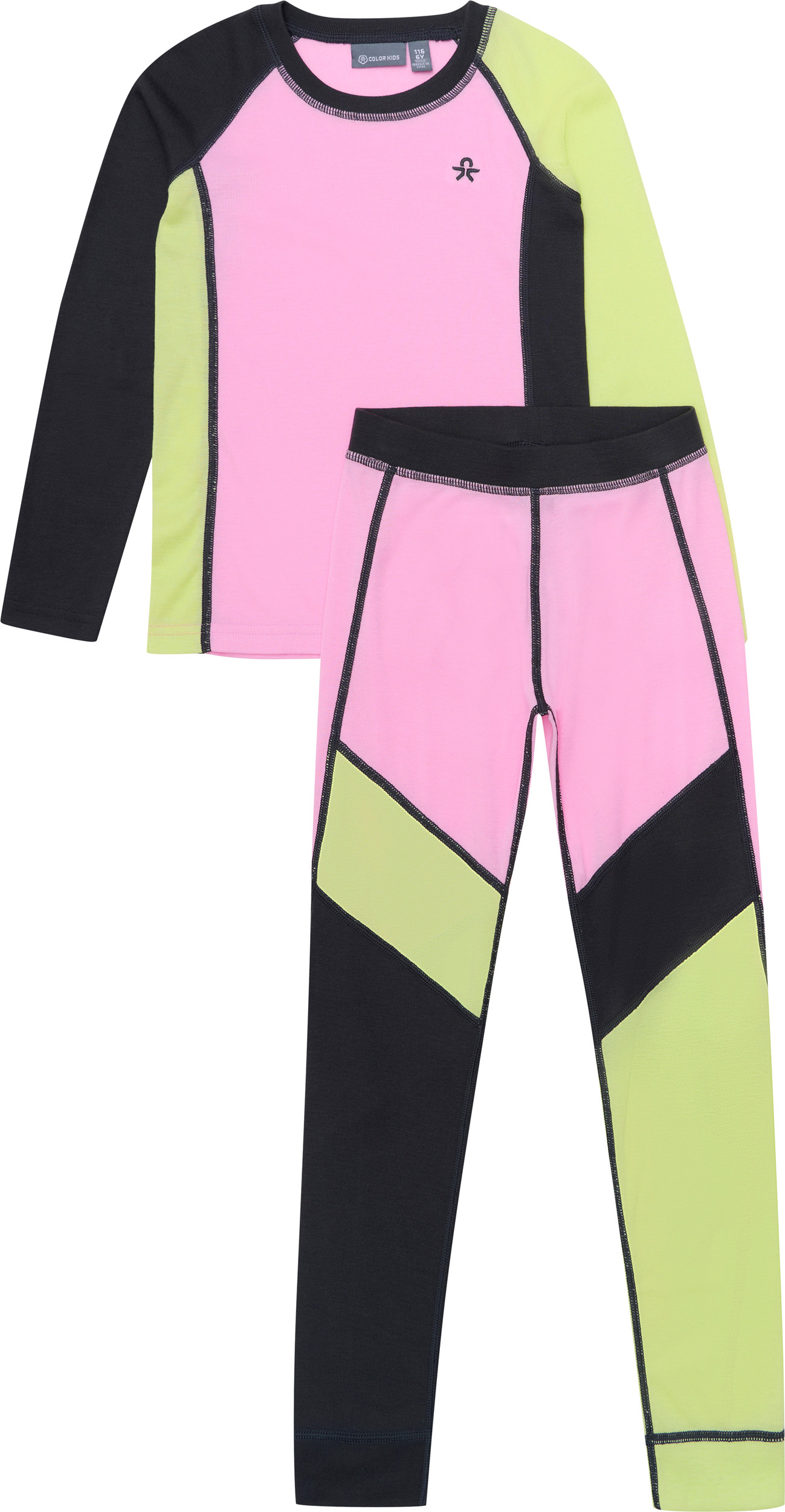 Color Kids Juniors' Ski Underwear Colorblock Bonbon