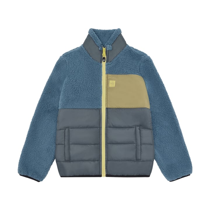 Color Kids Fleece Jacket W. Quilt Coronet Blue Color Kids
