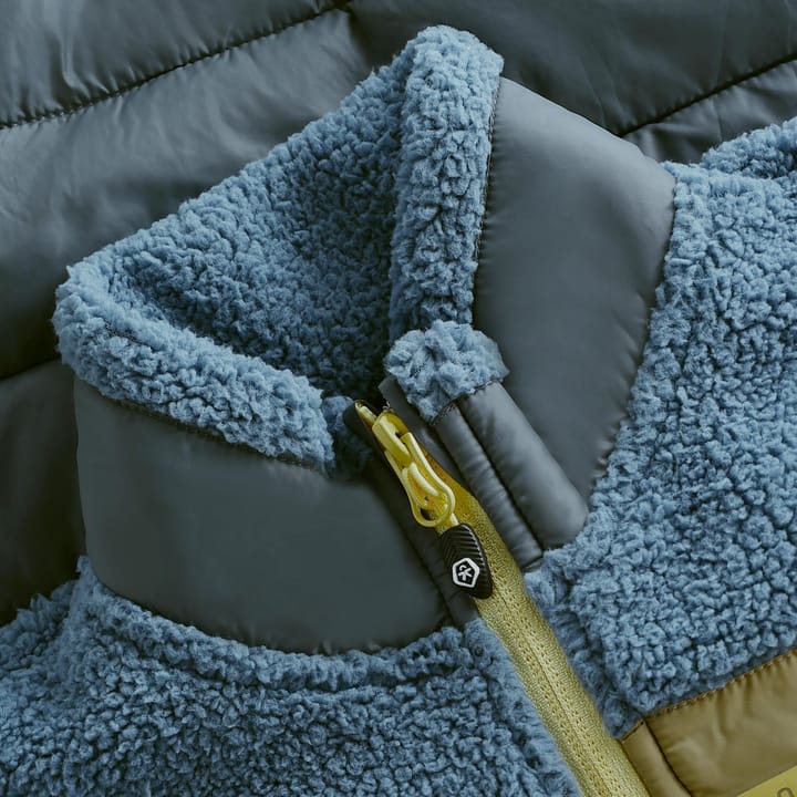 Color Kids Fleece Jacket W. Quilt Coronet Blue Color Kids