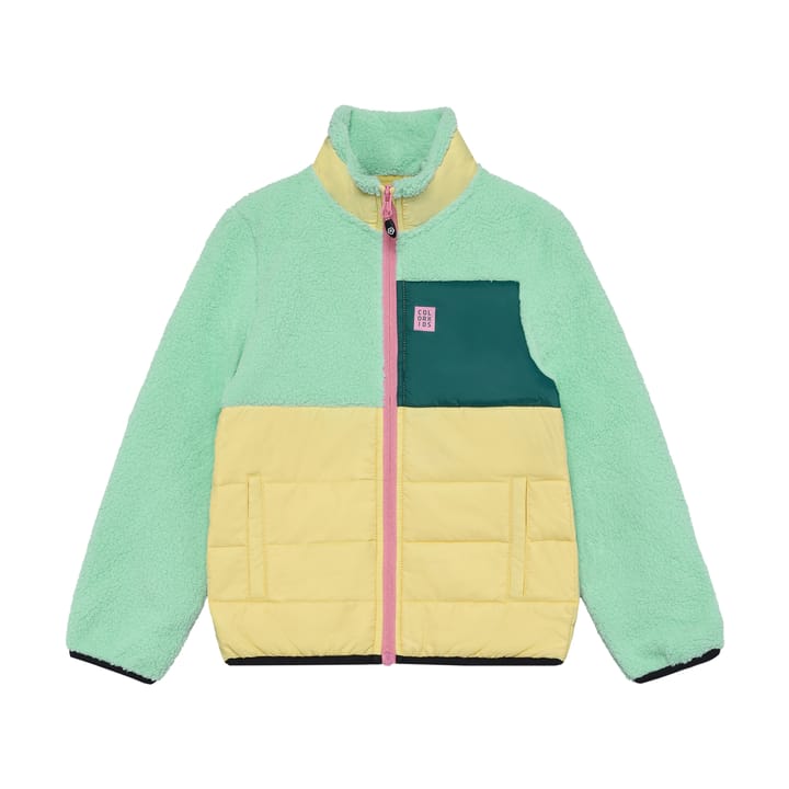 Color Kids Fleece Jacket W. Quilt Cabbage Color Kids