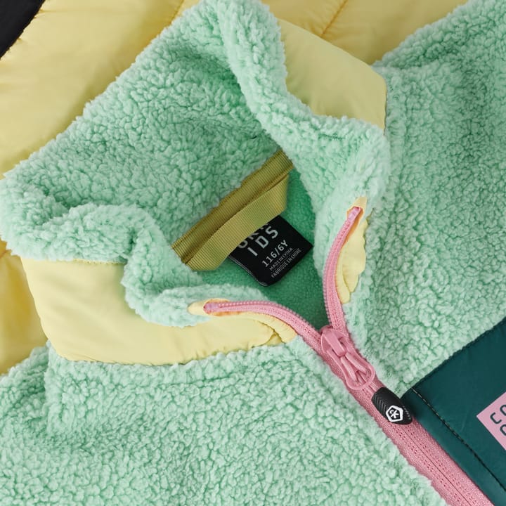 Color Kids Fleece Jacket W. Quilt Cabbage Color Kids